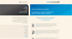 Desktop Screenshot of nocomprendo.es