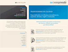 Tablet Screenshot of nocomprendo.es